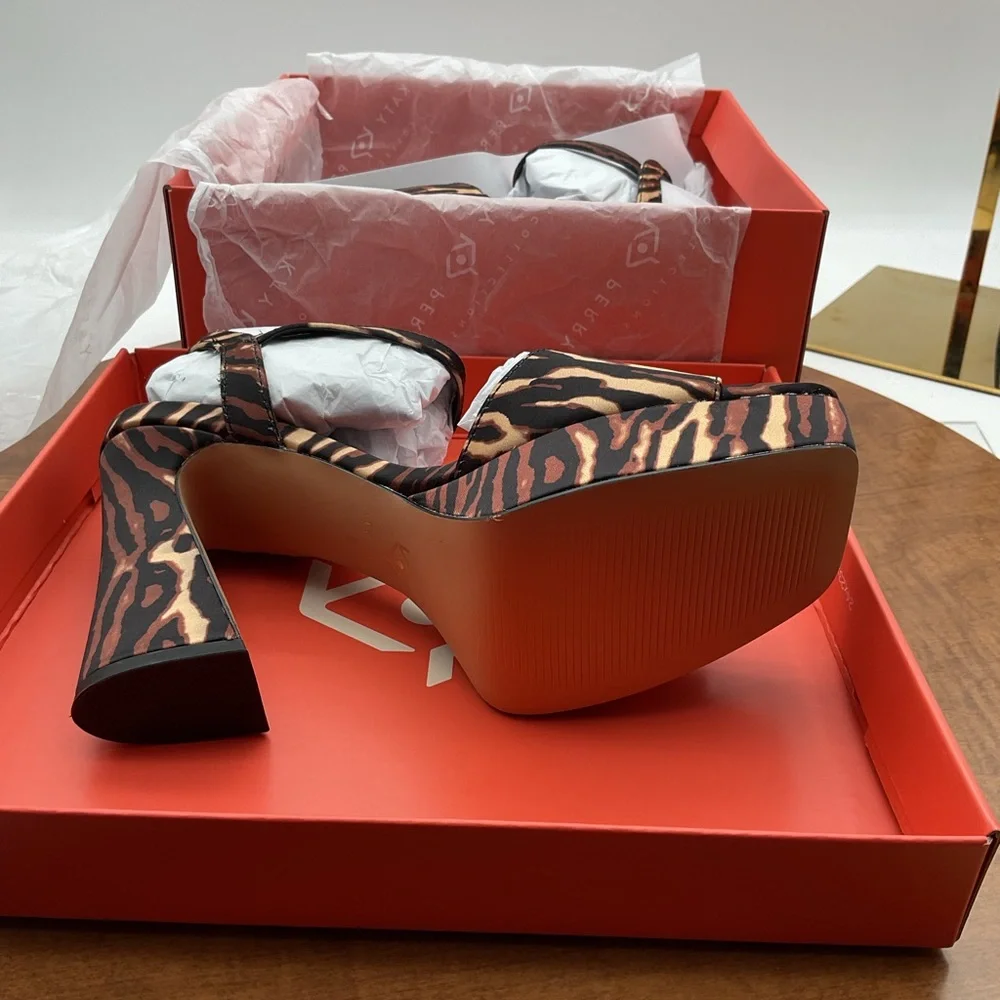 Katy‎ Perry Collections the square linger Animal Print Platform Heels size 6